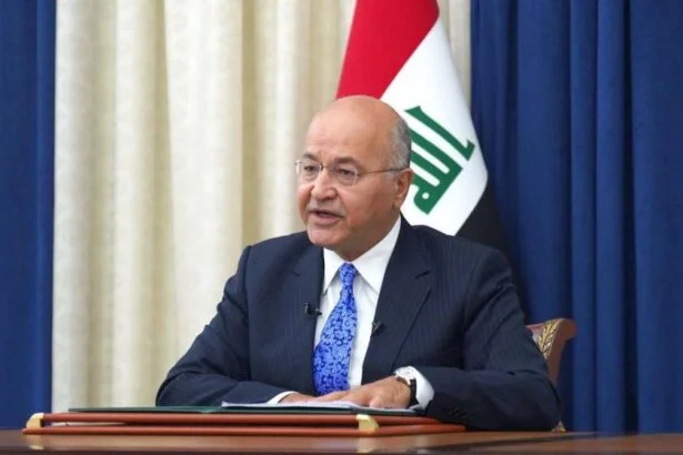 The Iraqi President Barham Salih